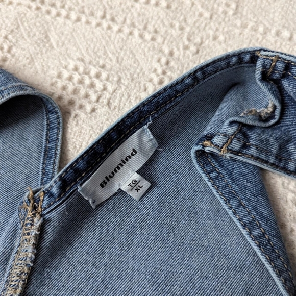 oversized blue overalls - Picture 4 of 4